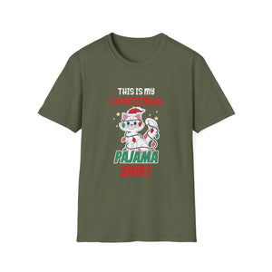 Cat Lover This Is My Christmas Pajama Shirt Christmas Unisex T-Shirt