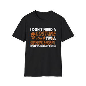 Lazy Halloween Costume - School Superintendent Halloween TeeUnisex Softstyle T-Shirt