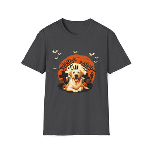 Funny Halloween Dog tee Golden Retrievers Halloween Tee