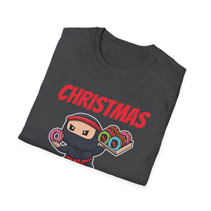 Christmas Ninjabread Man T-Shirt — Cute Ninja Gingerbread Holiday Tee