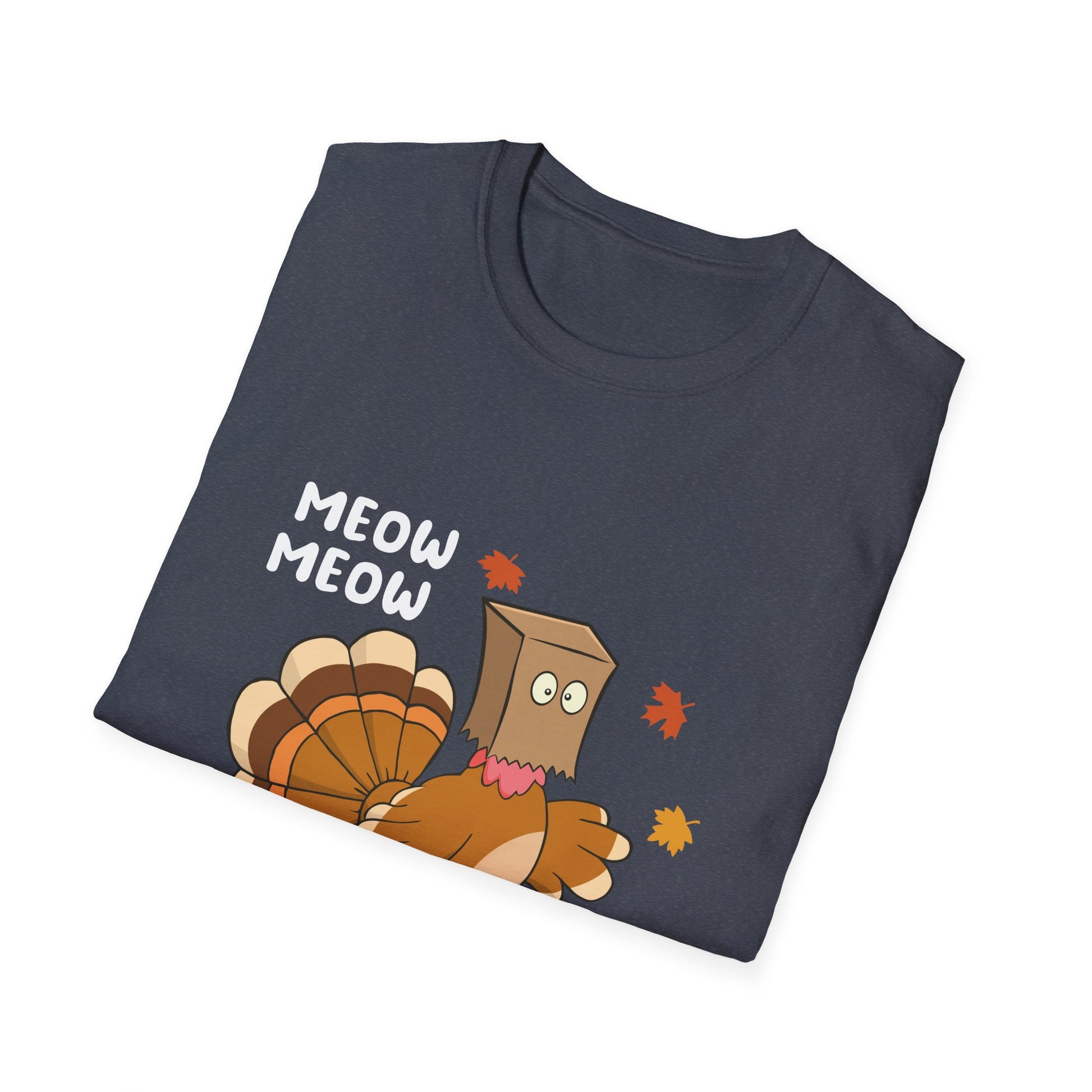 Thanksgiving Cat Turkey Tee - Unisex Softstyle T-Shirt