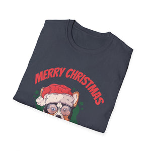 Blue Heeler With Christmas Sweater Unisex T-Shirt