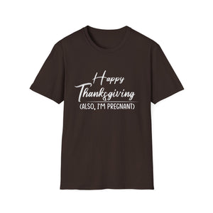 Pregnancy Announcement Thanksgiving T-Shirt — 
