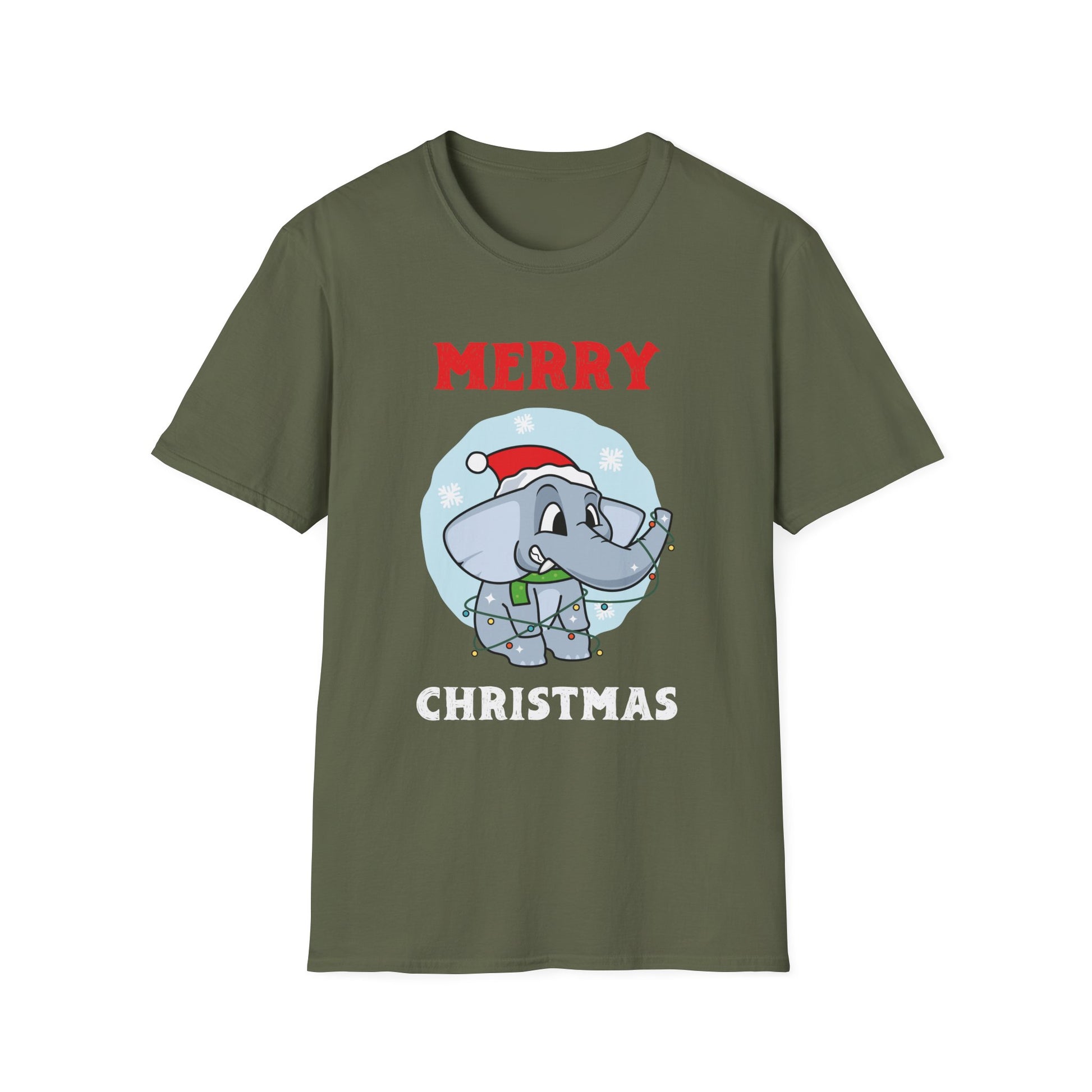 Christmas Elephant  Sweet Christmas Animals Unisex T-Shirt