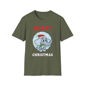 Christmas Elephant  Sweet Christmas Animals Unisex T-Shirt