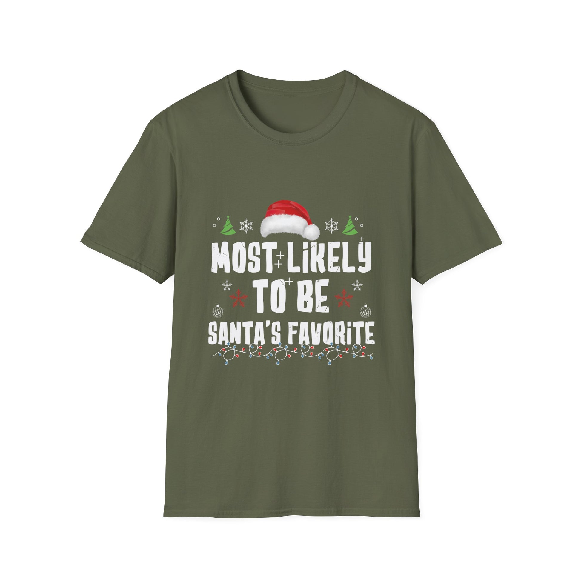 Most Likely To Be Santa_s Favorite Christmas Family Matching T-Shirt