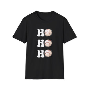 Christmas Ho Ho Ho Baseball Christmas Unisex T-Shirt