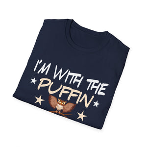 I'm With The Puffin T-Shirt — Cute Puffin Bird Graphic Tee for Bird Lovers