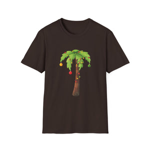 Palm Tree Ornament Graphic Tee — Tropical Holiday Palm Shirt