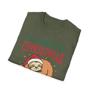 Christmas Funny Sloth Unisex T-Shirt