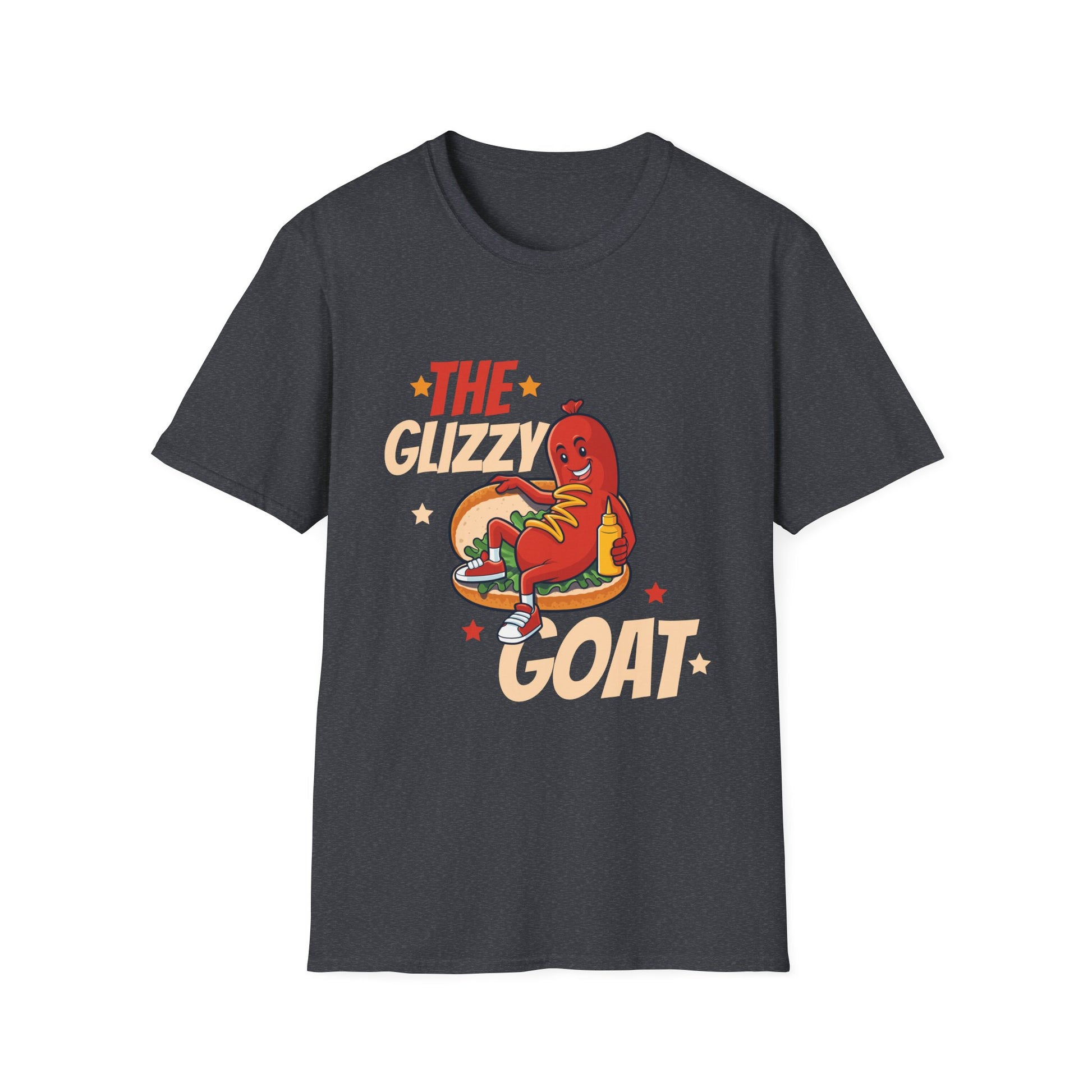 The Glizzy Goat Funny Hot Dog Pun Meme Gobble Hotdog Gobbler Unisex T-Shirt