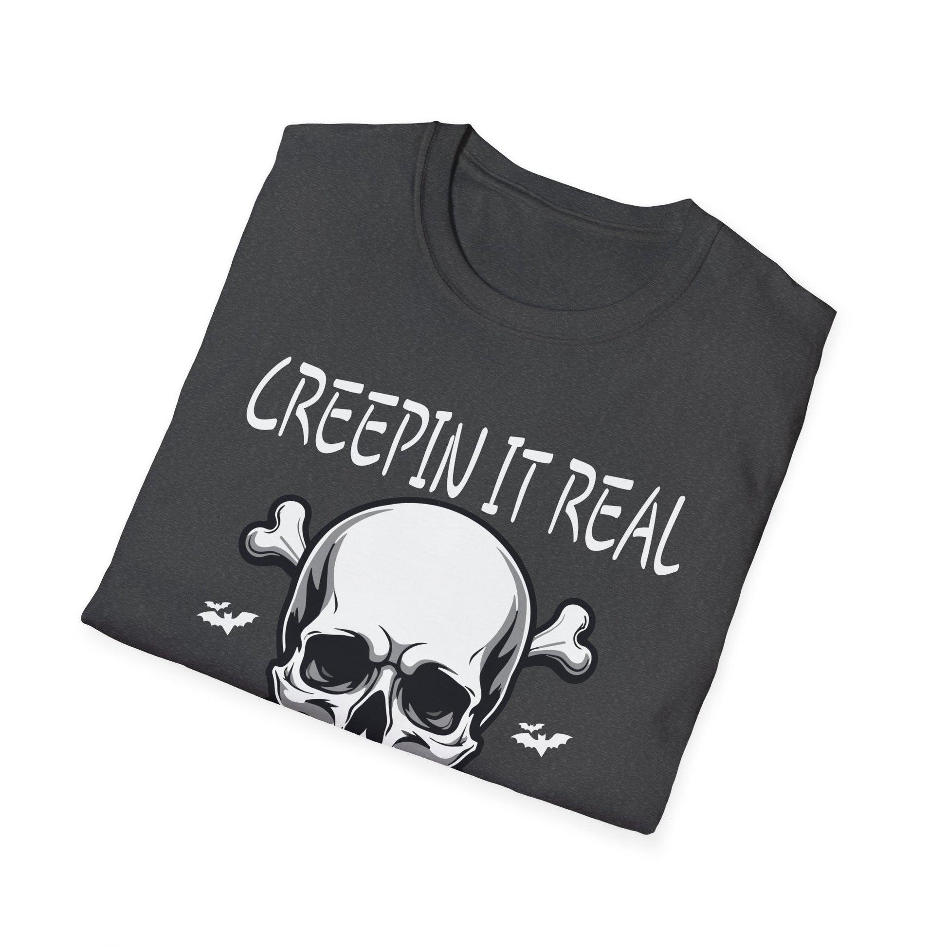 Creepin It Real_ Halloween Costume_ Halloween Pun TeeUnisex Softstyle T-Shirt
