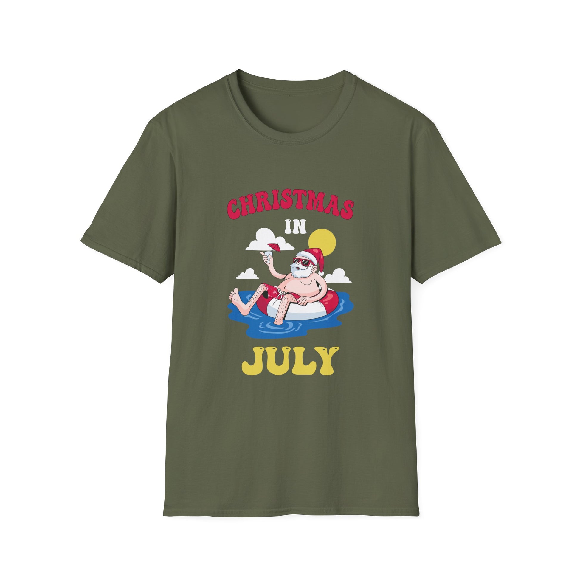 Christmas in July funny santa xmas for Sommer Christmas Unisex T-Shirt