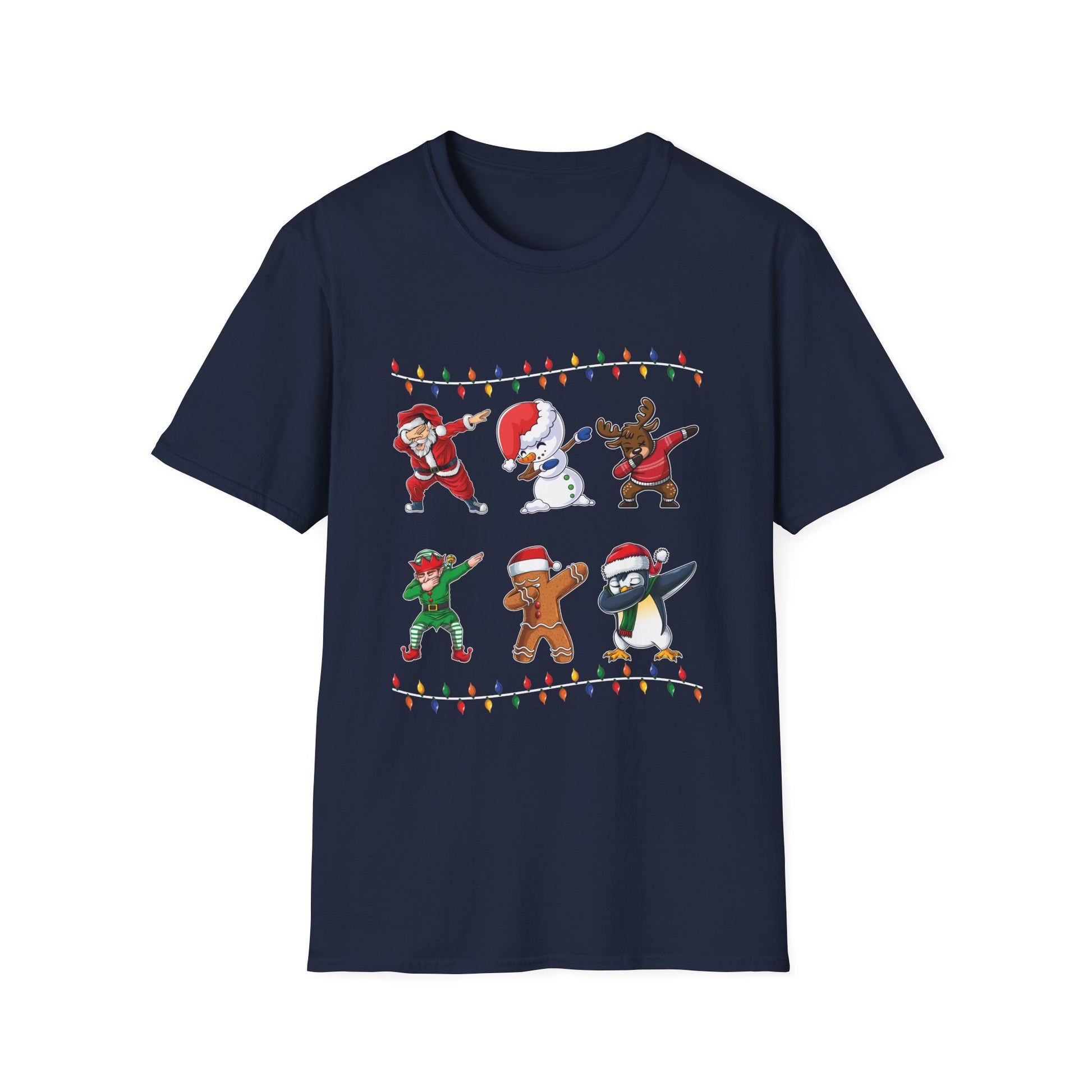 Dabbing Christmas Characters Holiday T‑Shirt