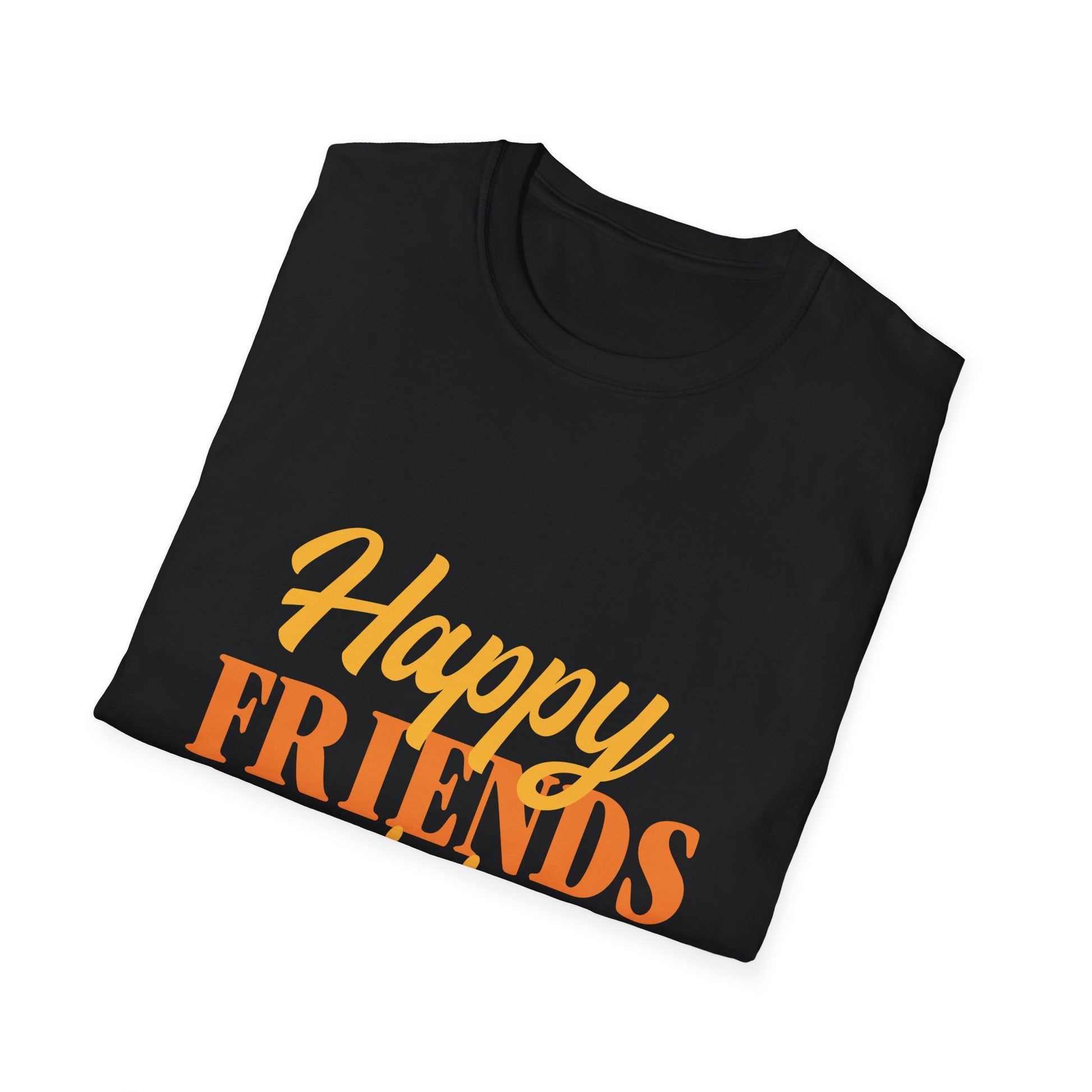 Friendsgiving T-Shirt — "Happy Friendsgiving" Fall Holiday Tee  Unisex T-Shirt