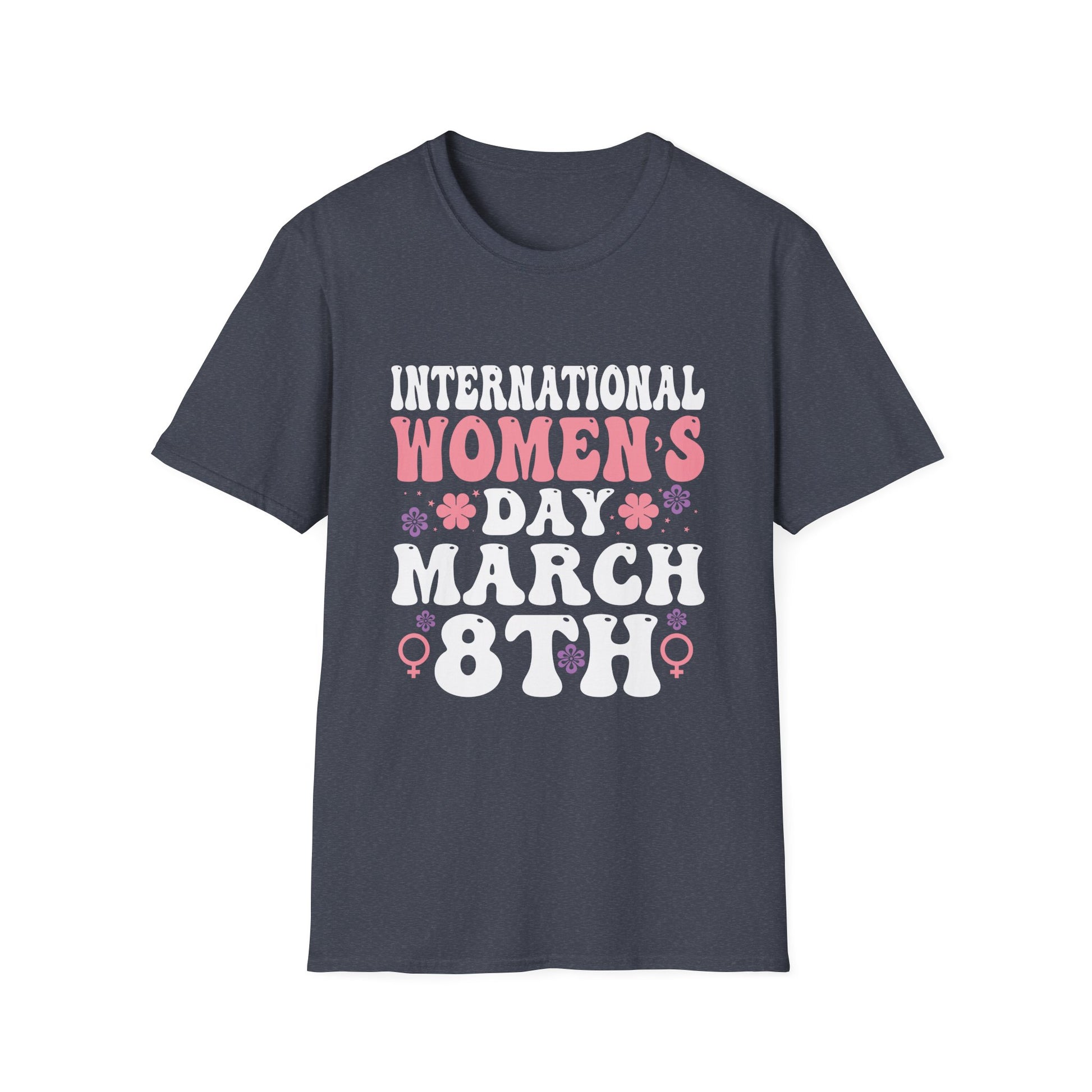 National Women's History Month 2025 Embrace Equity Groovy Unisex T-Shirt