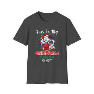 Christmas Pajama Shirt T-Shirt — 'This Is My Christmas Pajama Shirt' Unicorn Holiday Tee