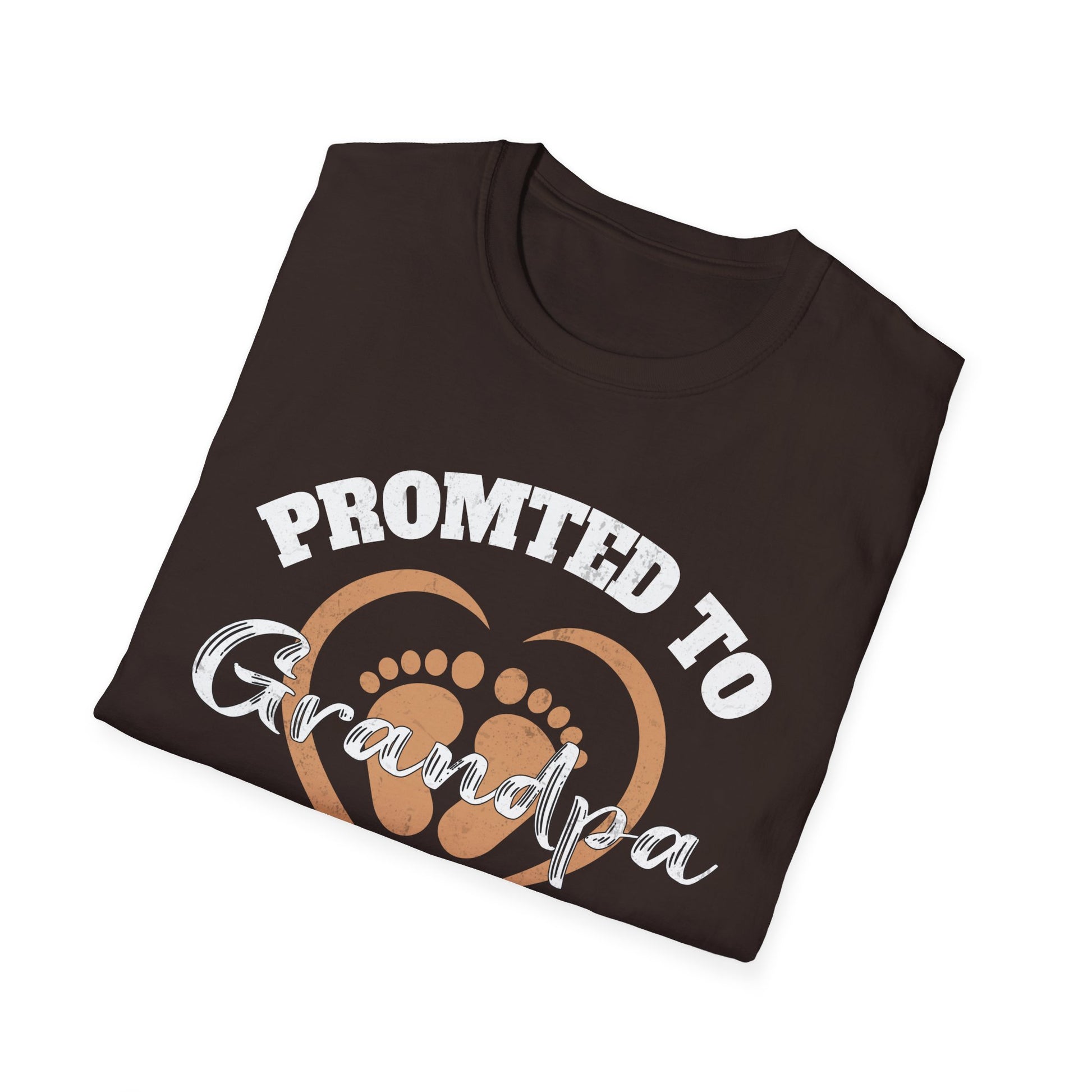 Promoted to Grandpa Est. 2025 T-Shirt — New Grandpa Announcement Tee