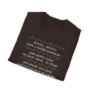 Christmas Carol Lyrics T-Shirt — 'Deck the Halls' Holiday Graphic Tee