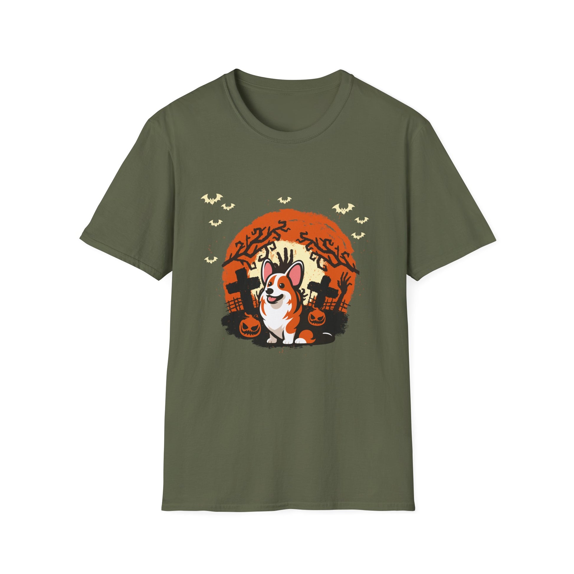 Funny Halloween Dog tee Corgi Halloween Tee