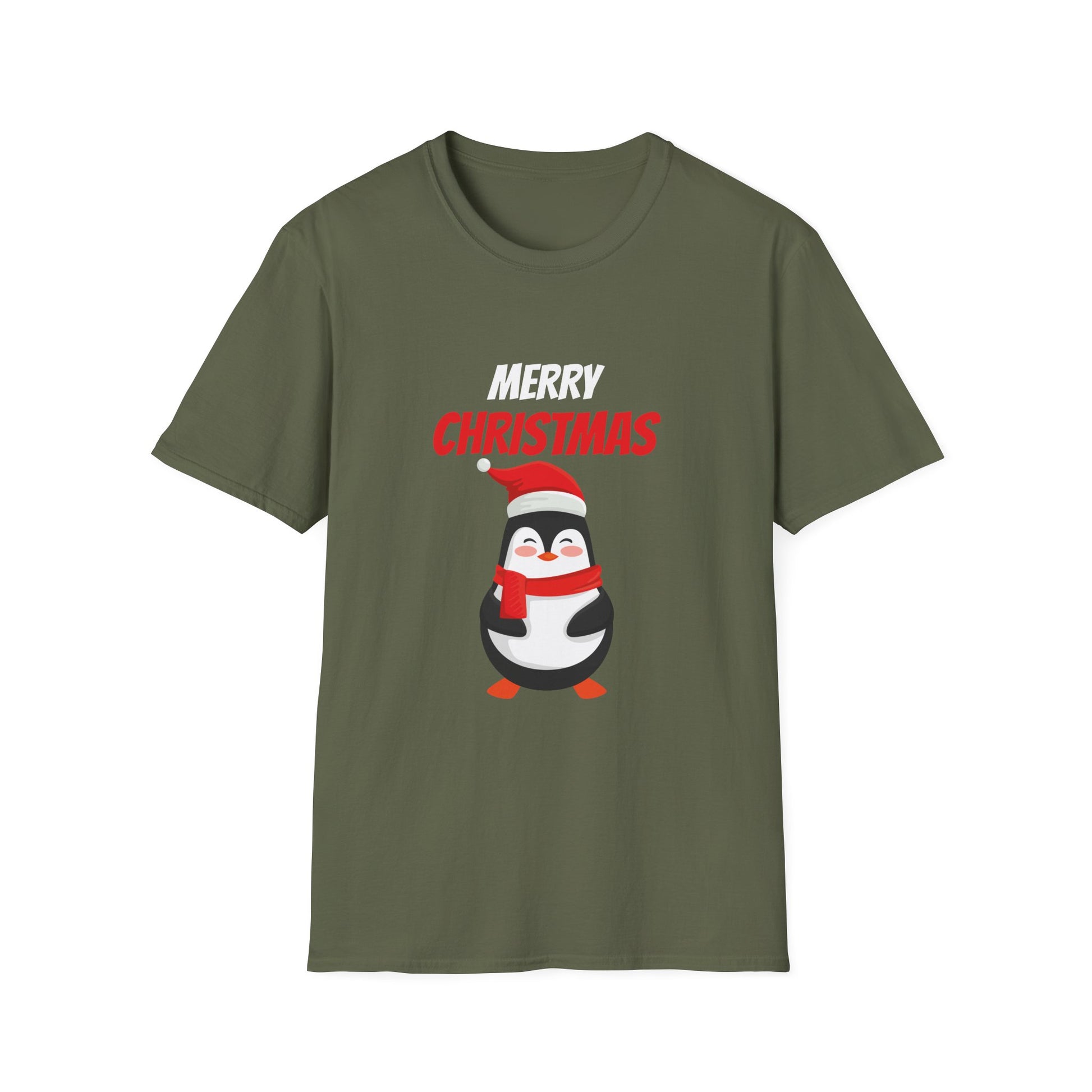 Christmas Penguin T-Shirt — Merry Christmas Cute Holiday Tee