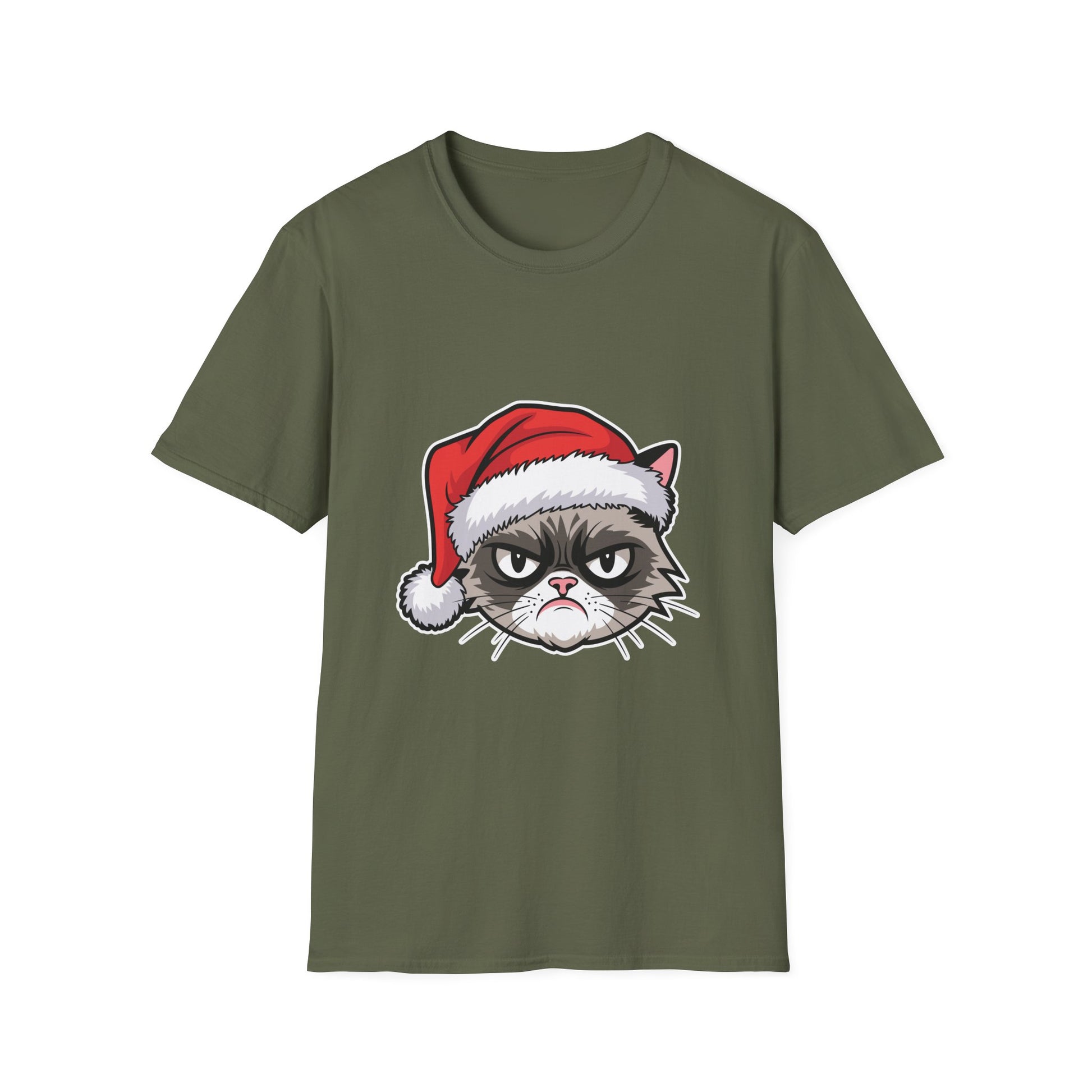 Cat Ugly Christmas Funny Merry Christmas Cat Hate Christmas Unisex T-Shirt