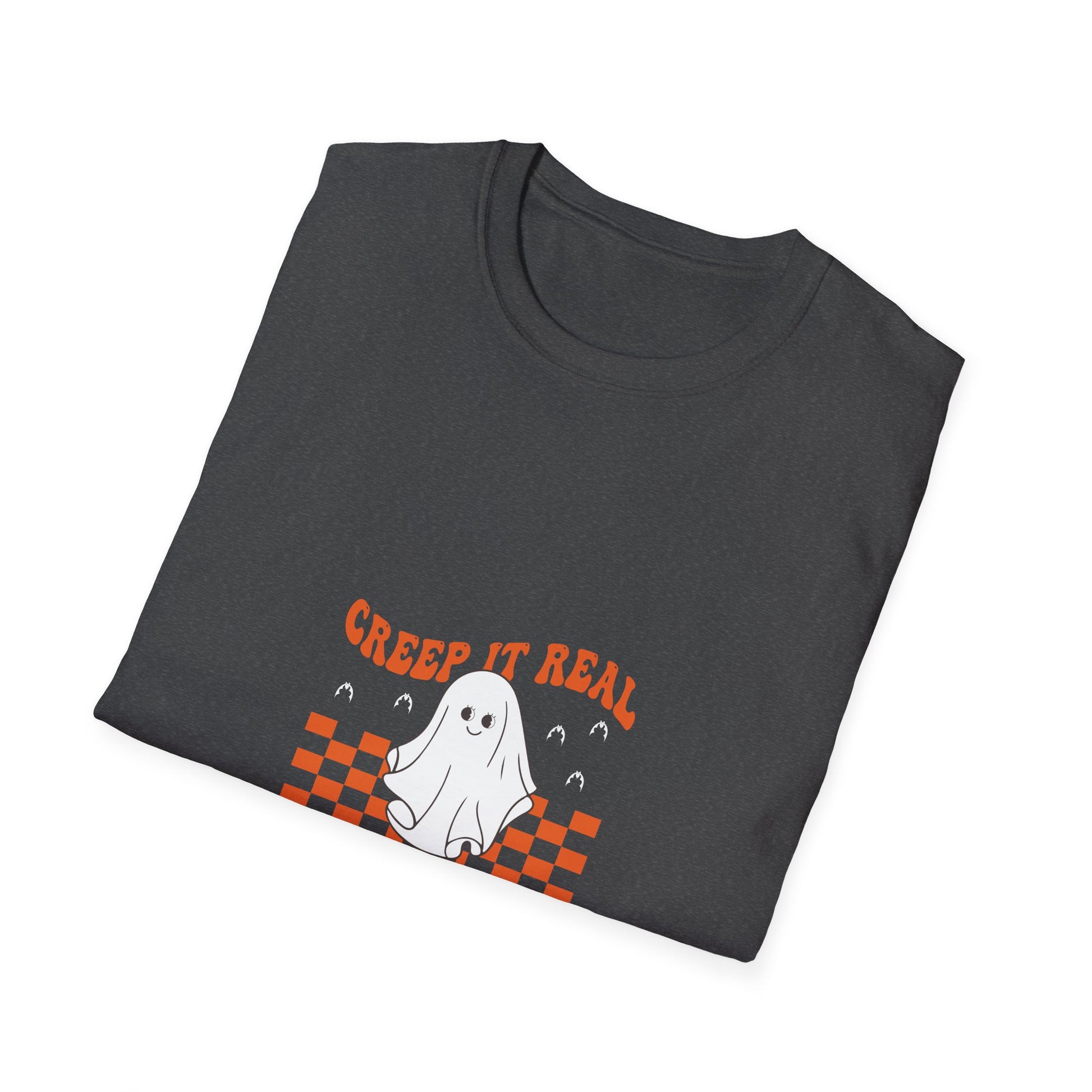Creep It Real Ghost Skateboard T-Shirt — Halloween Skate Tee