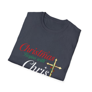 Christmas begins with Christ Jesus Christian Christmas Unisex T-Shirt