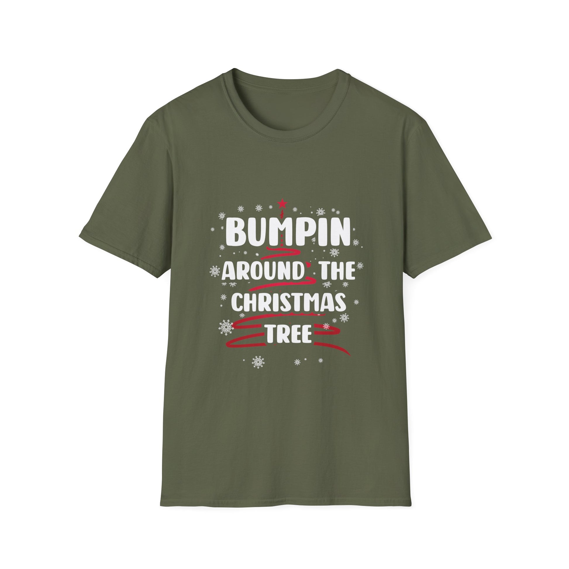 Christmas T-Shirt — "Bumpin' Around the Christmas Tree" Holiday Graphic Tee