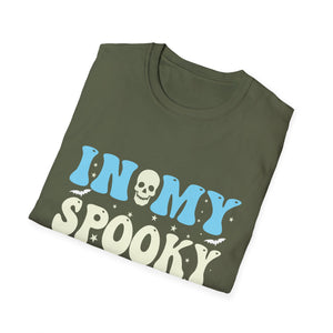 Halloween In My Spooky Era Halloween Ghost Groovy Halloween T-Shirt Unisex Softstyle T-Shirt