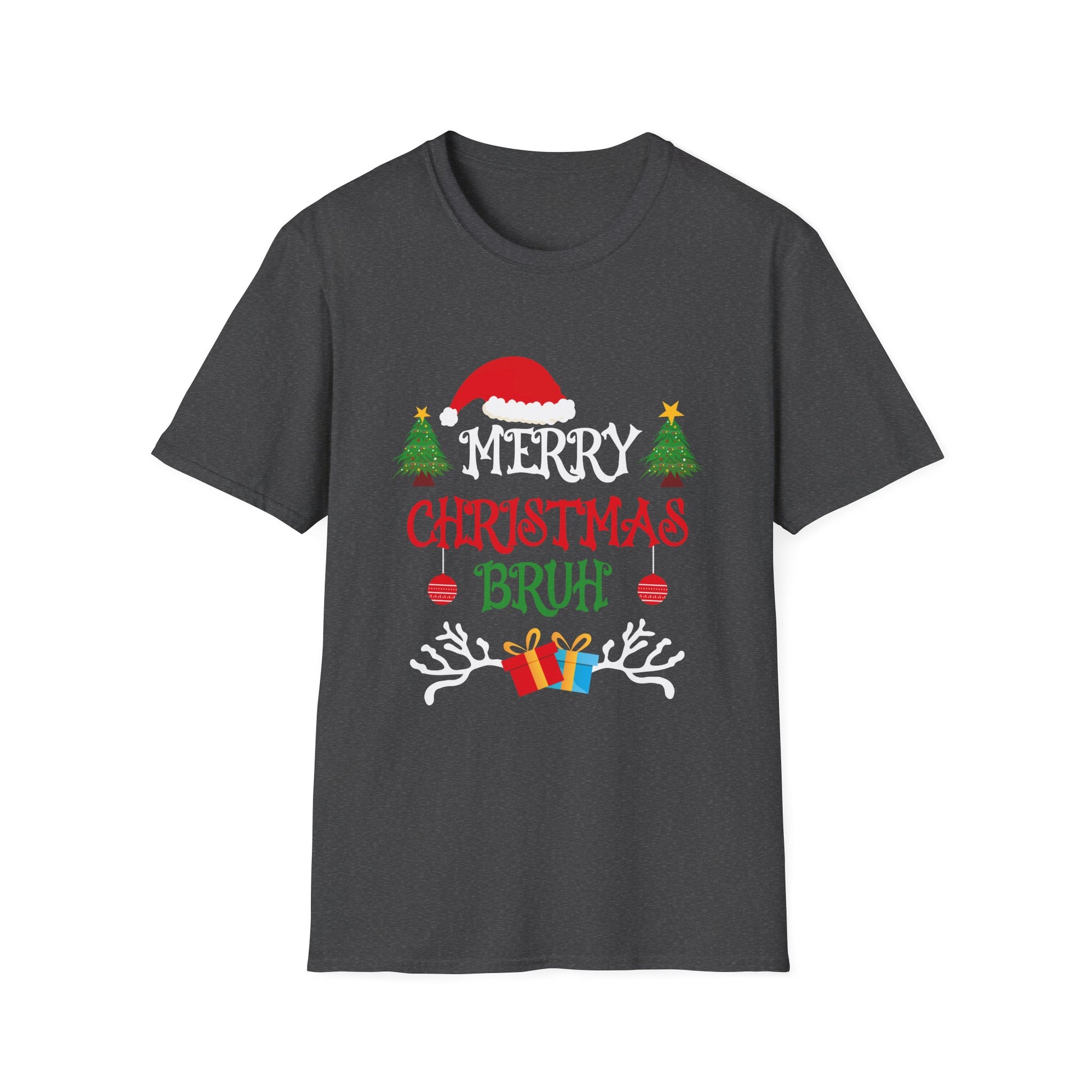 Bruh Meme Funny Saying Bro Greeting Teens Boys Men Christmas Unisex T-Shirt