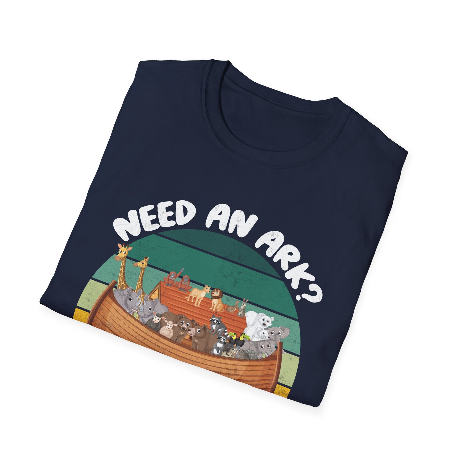 Noah Ark Funny T-Shirt – “Need an Ark? I Noah Guy” Christian Vintage Tee