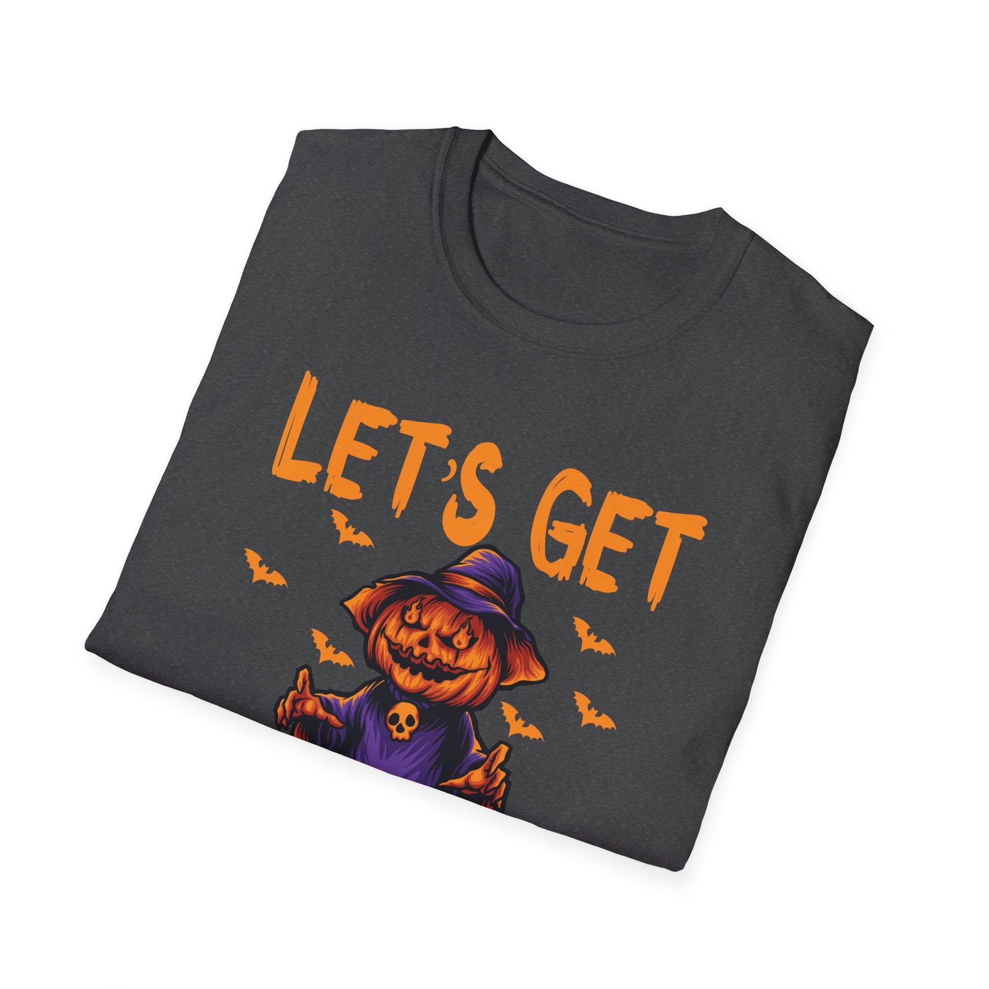 Let’s Get Jacked Halloween T-Shirt — Pumped Pumpkin & Skulls Costume Tee
