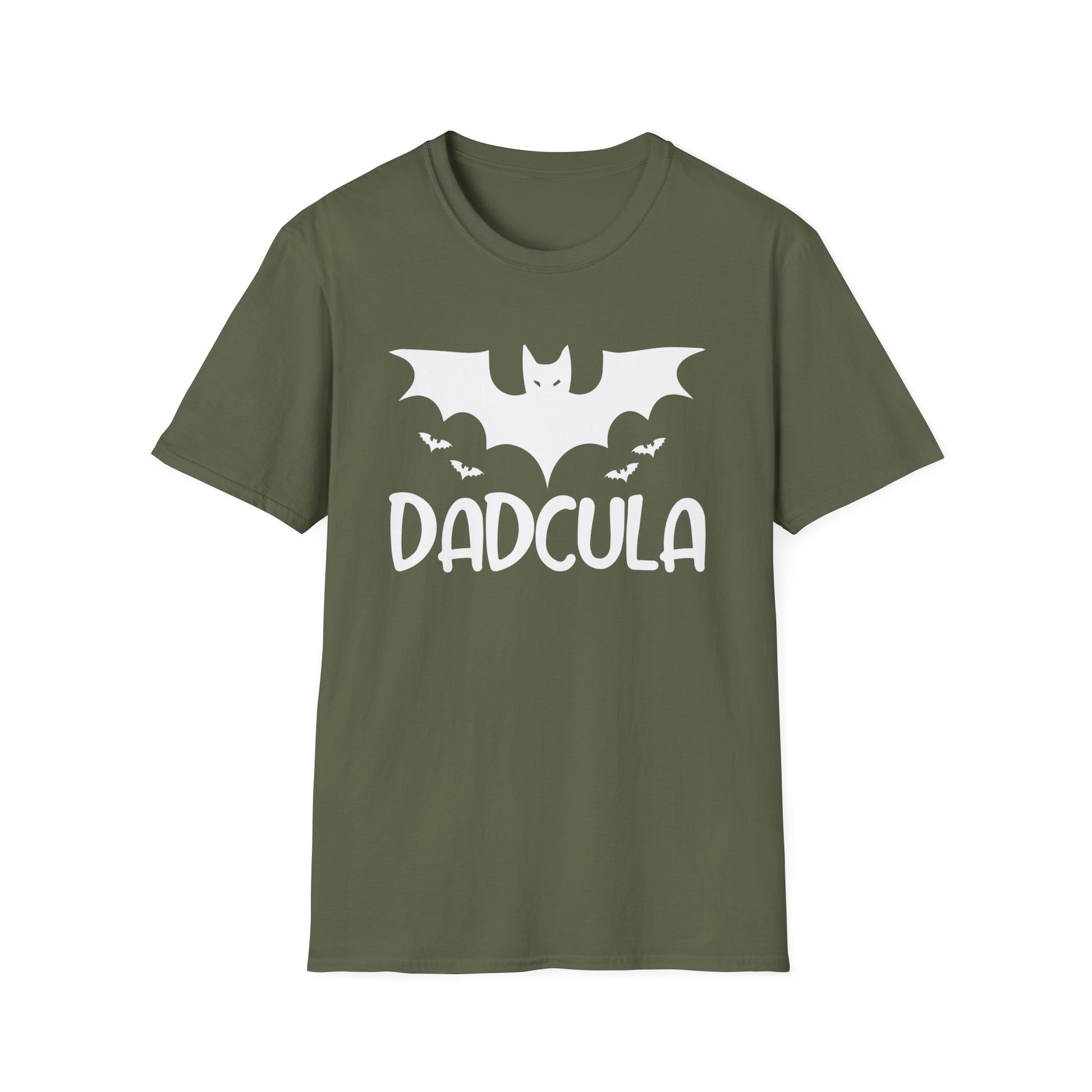Dadcula T-Shirt — Halloween Dad Bat Design