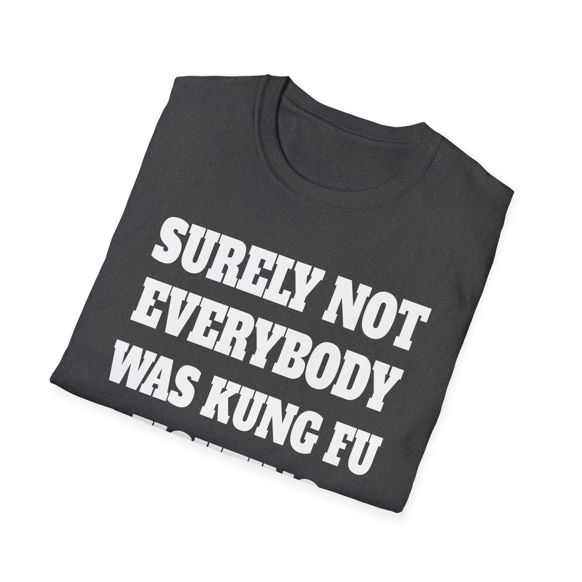 Kung Fu Funny Tee — "Surely Not Everybody Was Kung Fu Fighting" Graphic T-Shirt