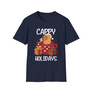 Cappy Holidays Tee — Cute Capybara Christmas T-Shirt