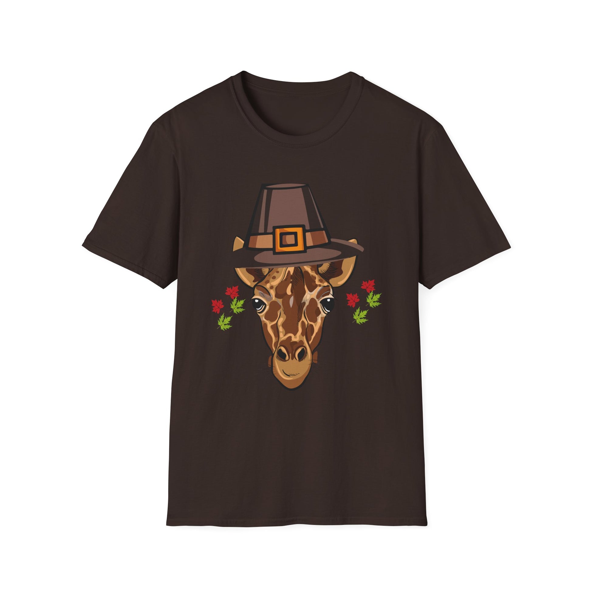 Thankful Giraffe Thanksgiving T-Shirt  Unisex T-Shirt