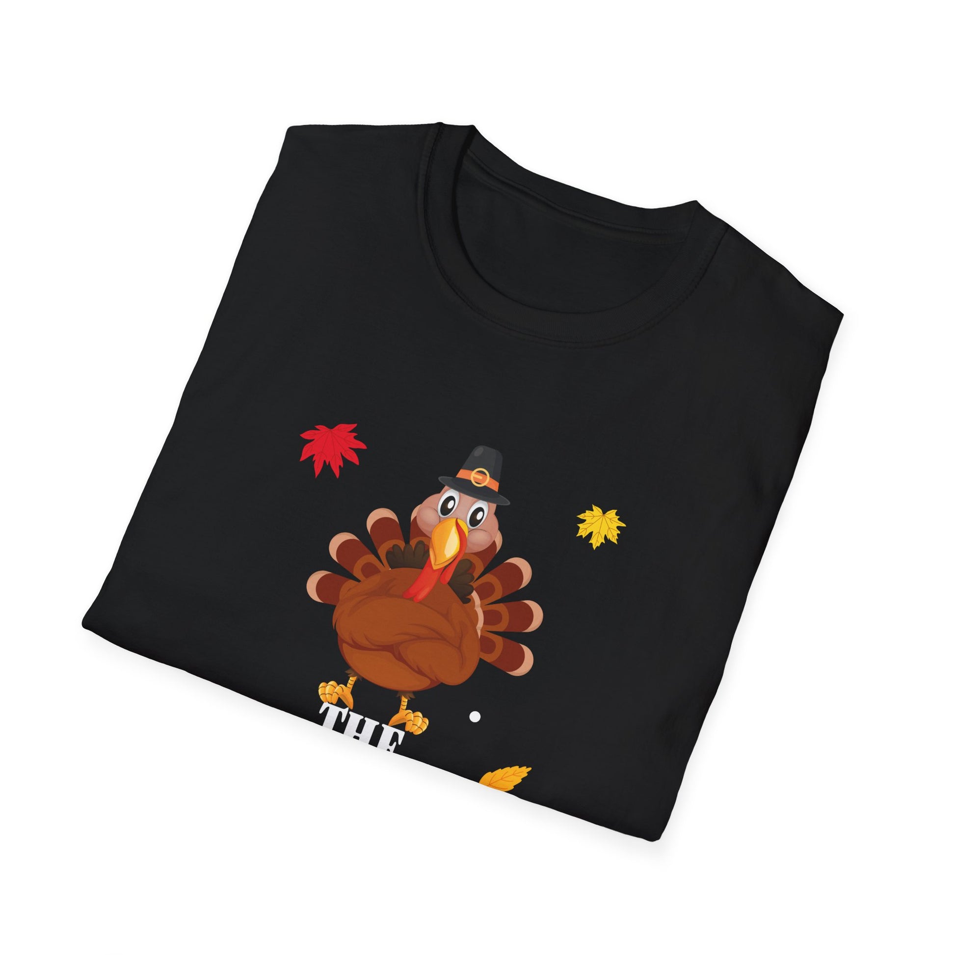 Papa Turkey T-Shirt — Thanksgiving Dad Tee with Cute Pilgrim Turkey Design