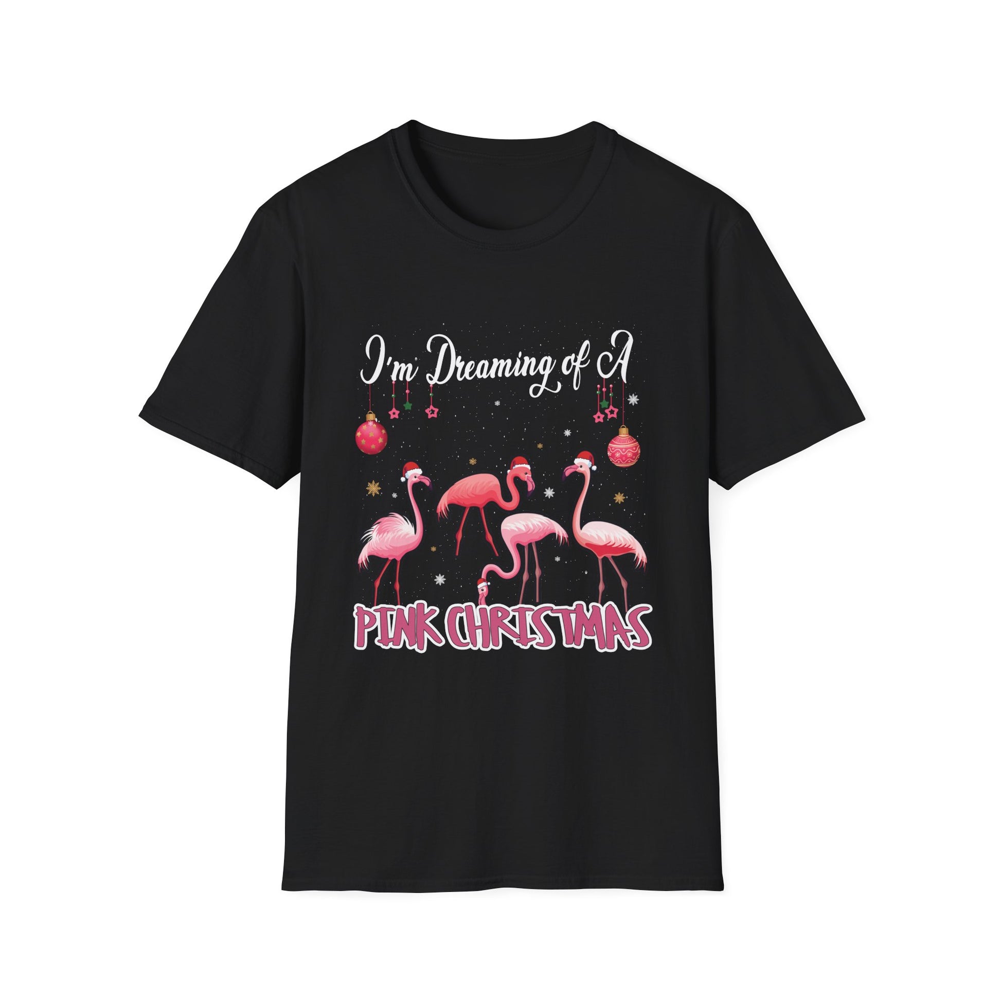I'm Dreaming of a Pink Christmas Flamingo T-Shirt
