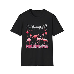 I'm Dreaming of a Pink Christmas Flamingo T-Shirt