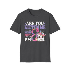 8th Birthday For Girls 8 yr 8 Year Old Kitten Cat Birthday Unisex T-Shirt