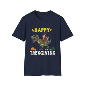 Happy Trexgiving T-Shirt – Funny Thanksgiving Dinosaur Tee