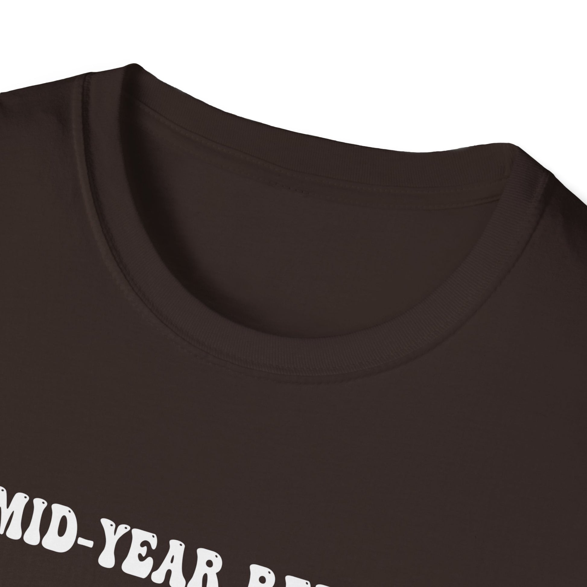 T-Shirt — "Mid-Year Report Still Naughty" Funny Santa Surfing Christmas Tee