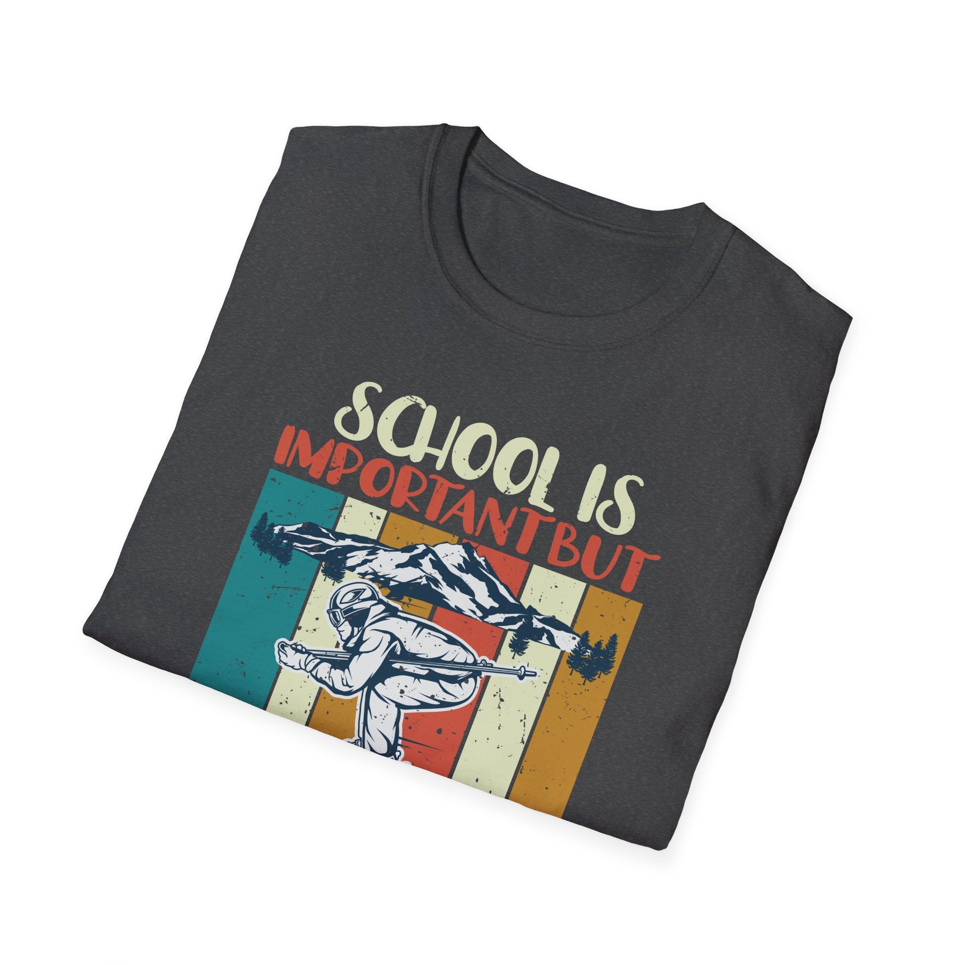 Ski Vintage Slogan Funny Skier  Unisex Shirt