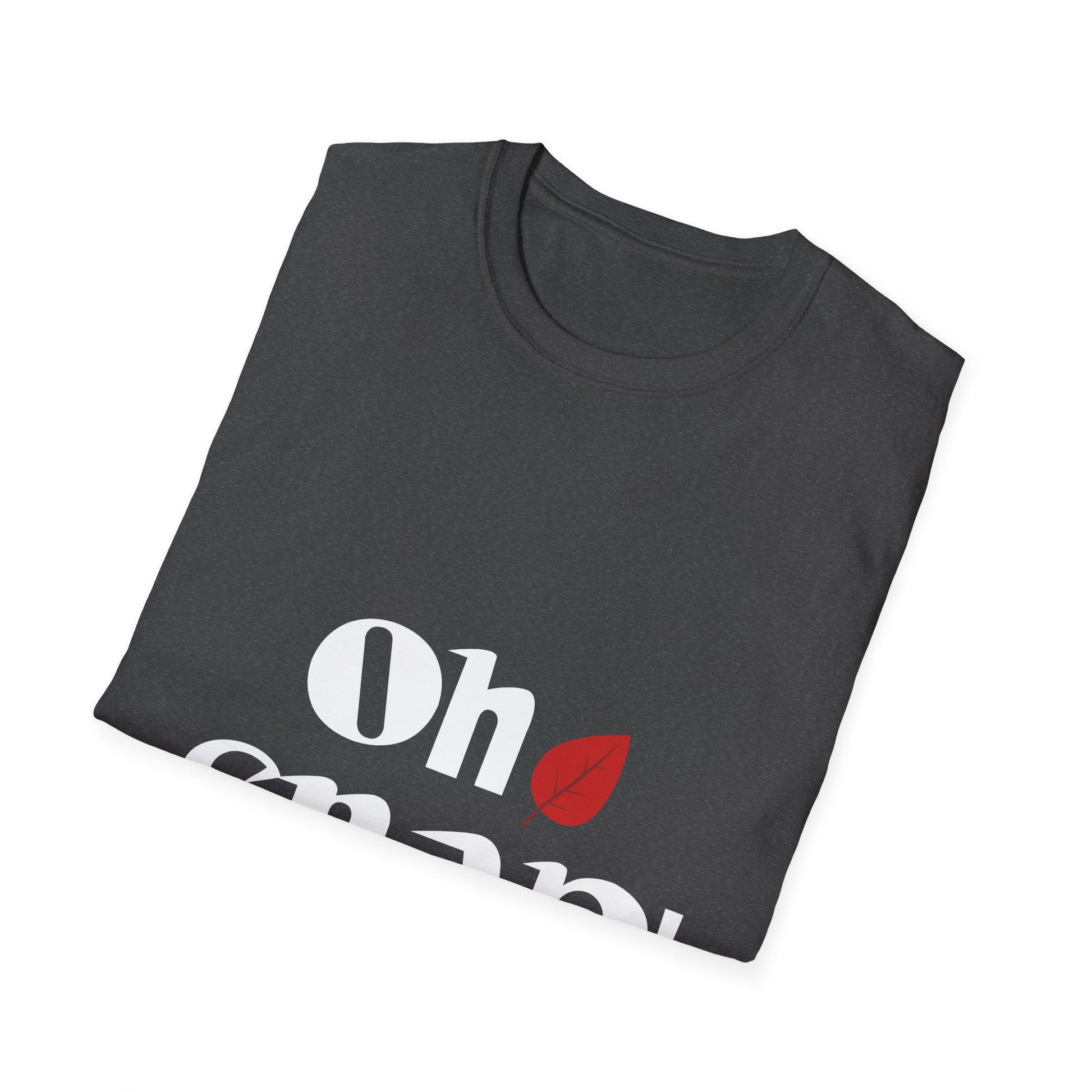 Oh Snap! T-Shirt — Funny Retro Graphic Tee with Red Leaf Accent  Unisex T-Shirt