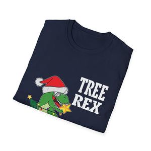 Tree Rex Christmas T-Shirt — Funny Santa Dino Holiday Tee
