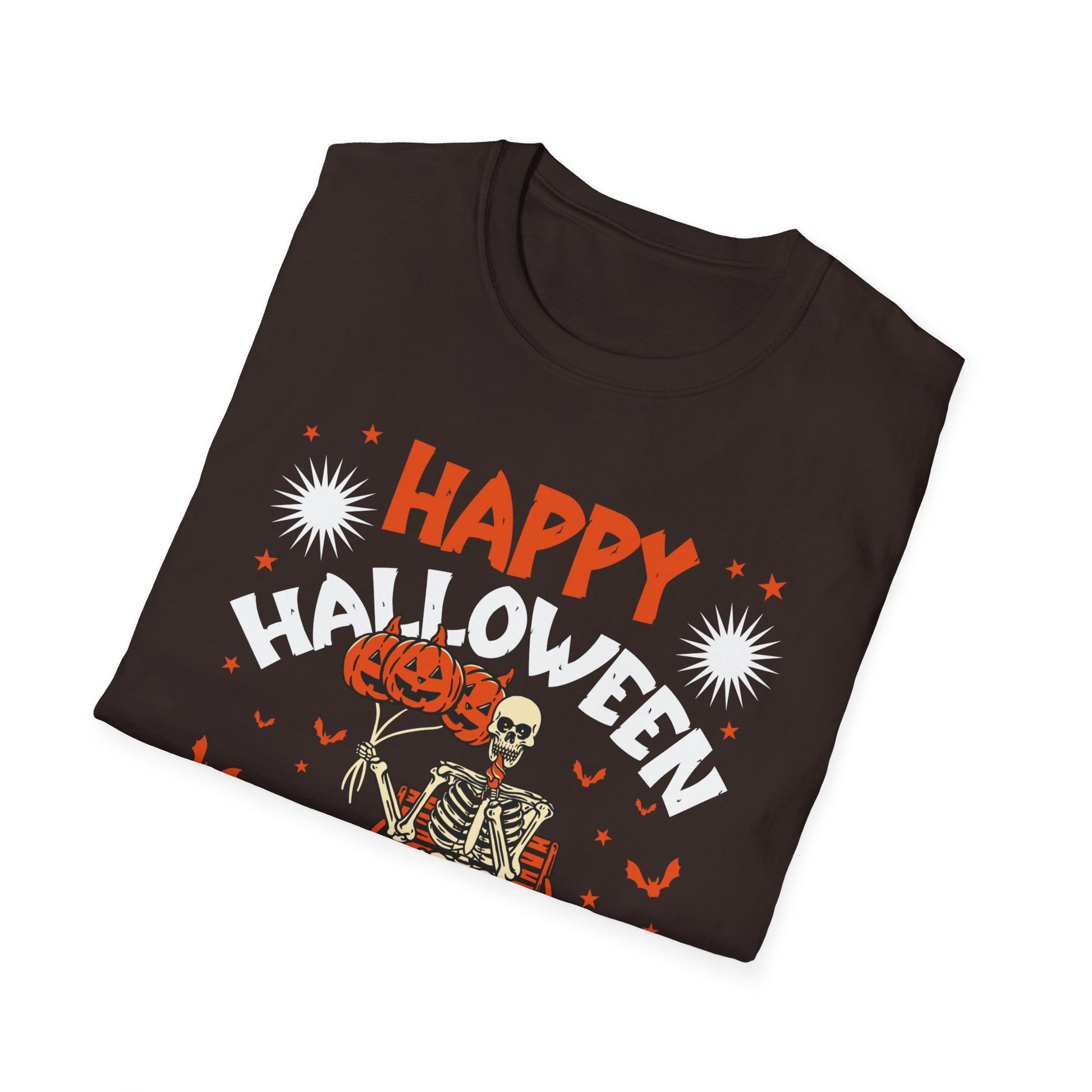 Happy Halloween And Yes It's My Birthday Unisex Softstyle T-Shirt