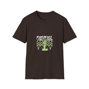 Creep Real T-Shirt — Glow Green Haunted Hand Halloween Tee