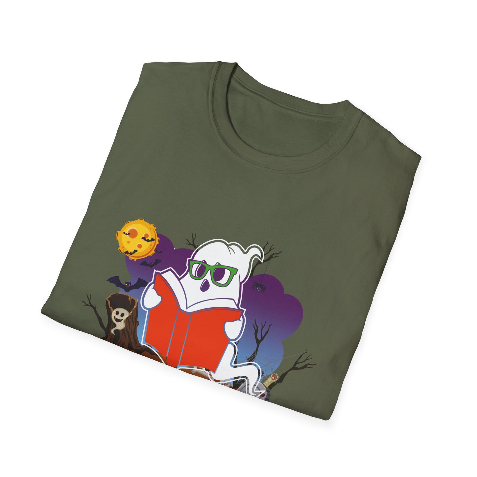 Booooks! Halloween Ghost Reading T-Shirt