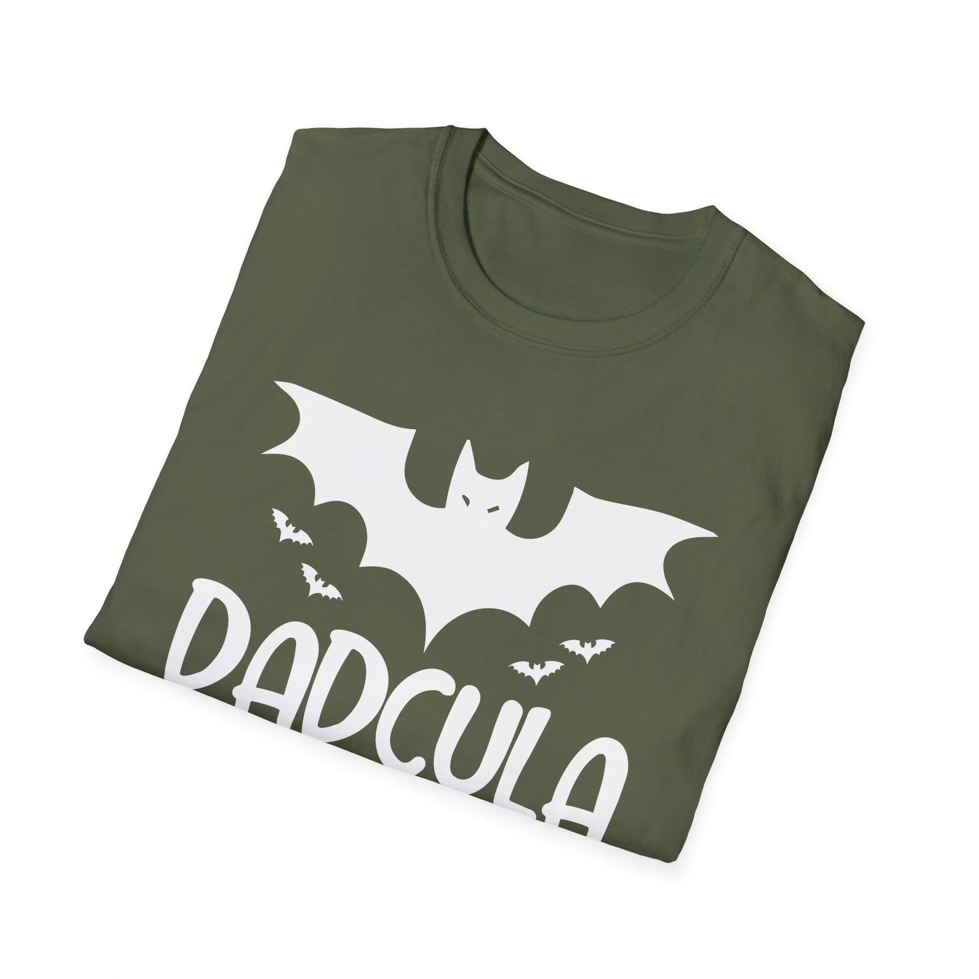 Dadcula T-Shirt — Halloween Dad Bat Design